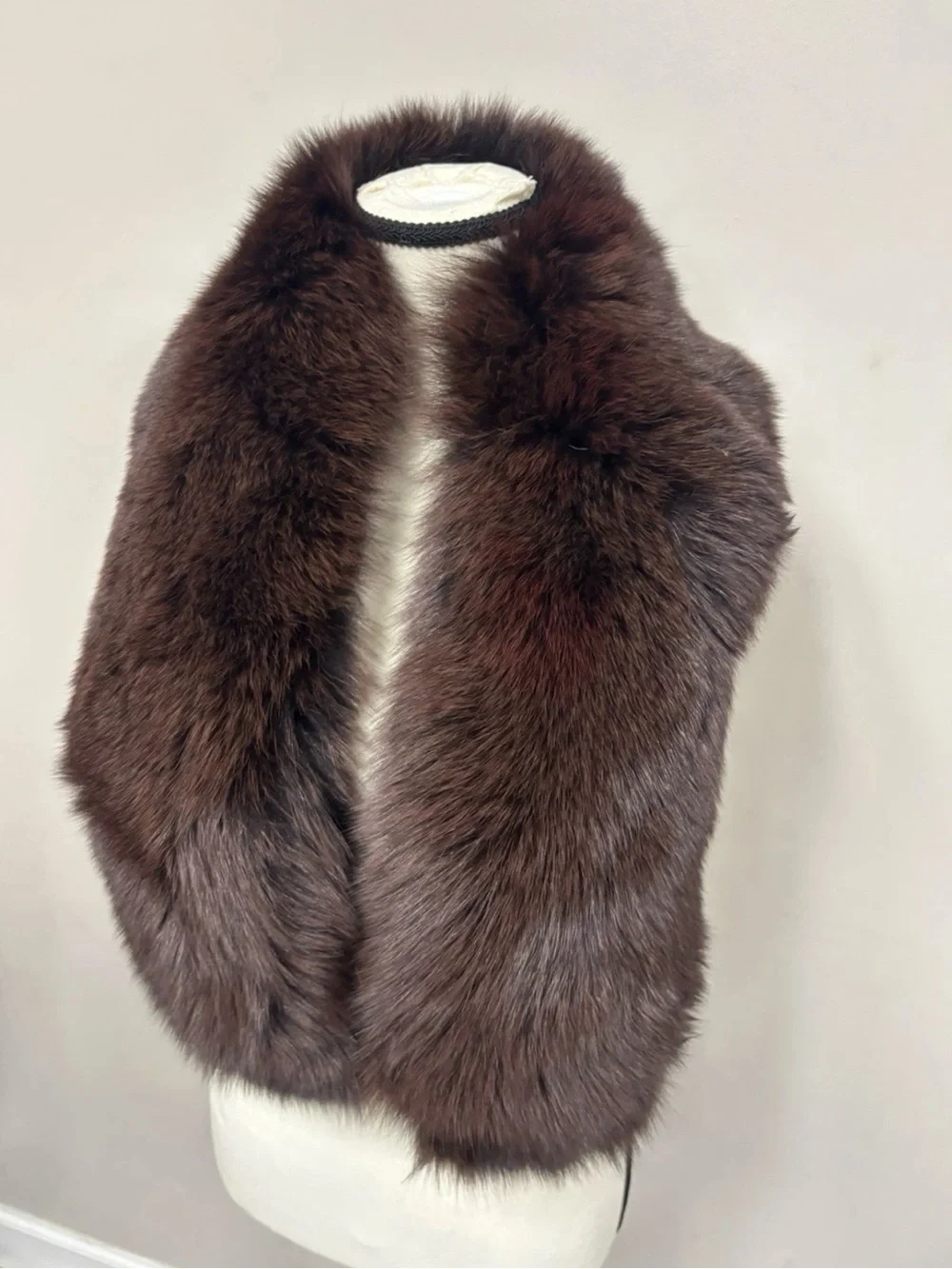 Saga Furs Brown Scarf Fur NWOT